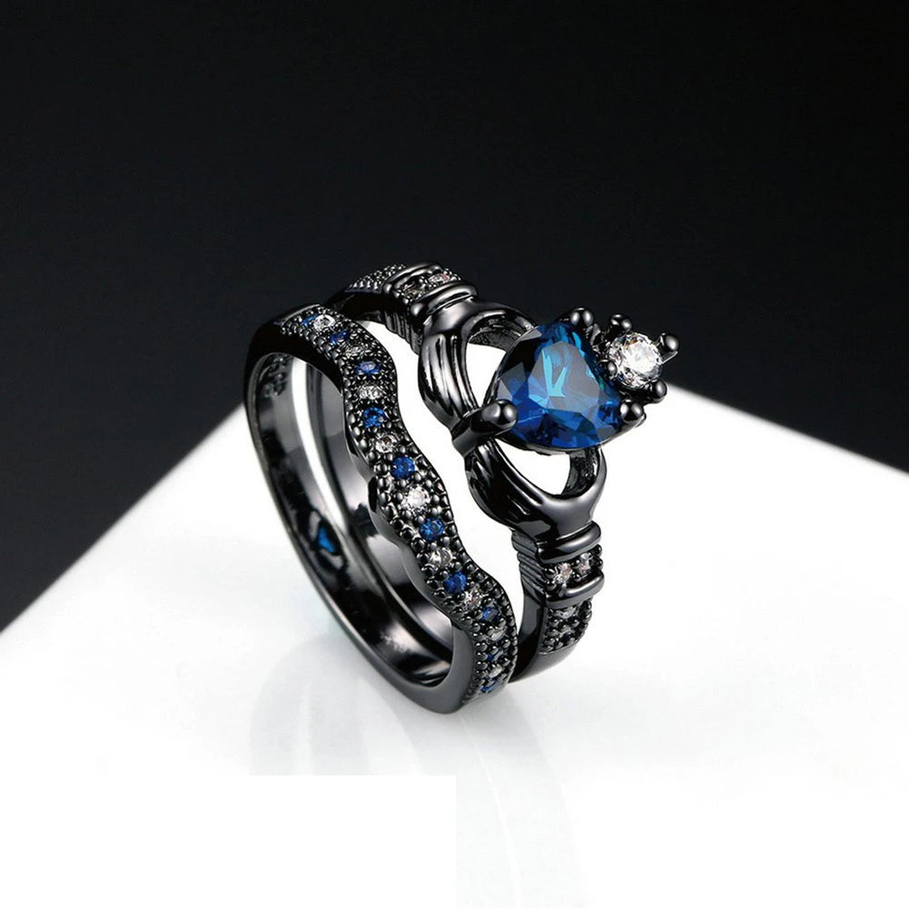 Charm Couple Celtic Dragon Ring Set